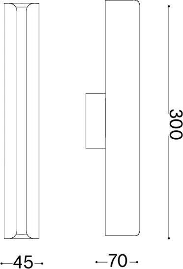 Ideal Lux - Applique LED DORICA LED/8,5W/230V nera