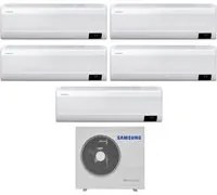 Climatizzatore Condizionatore Samsung Penta Split Inverter serie CEBU 9+12+12+12+12 con AJ100TXJ5KG R-32 Wi-Fi Integrato 9000+12000+12000+12000+12000 - Novit