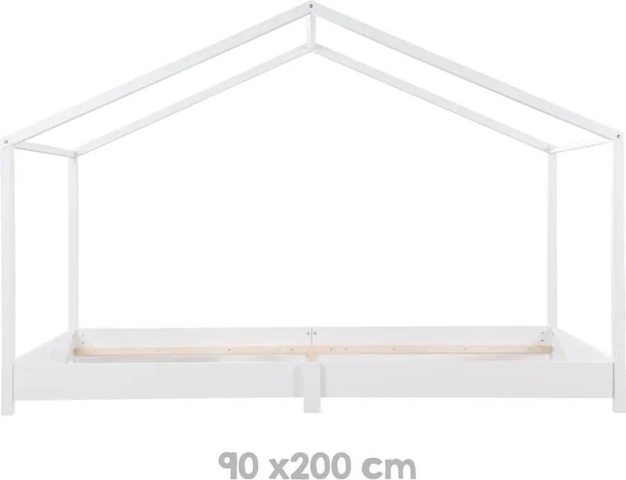 Letto bianco per bambini 90x200 cm Montessori - Roba