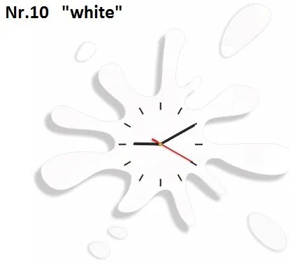 Orologio da parete moderno a forma di splash Bianco