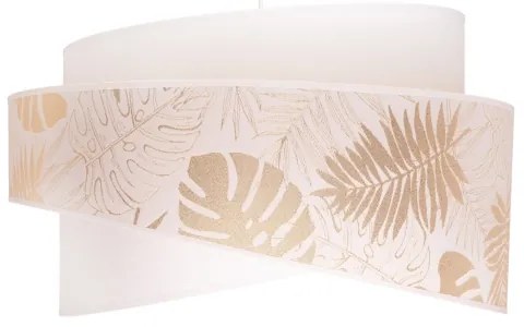 Duolla - Lampadario a sospensione con filo BROOKLYN 1xE27/40W/230V diametro 50 cm bianco/ottone