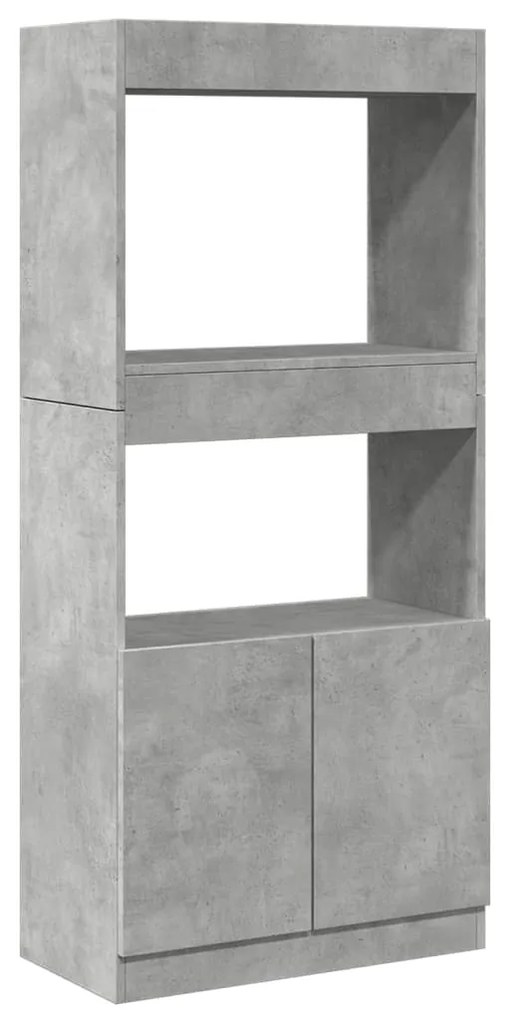 Credenza grigio cemento 63x33x140 in truciolato