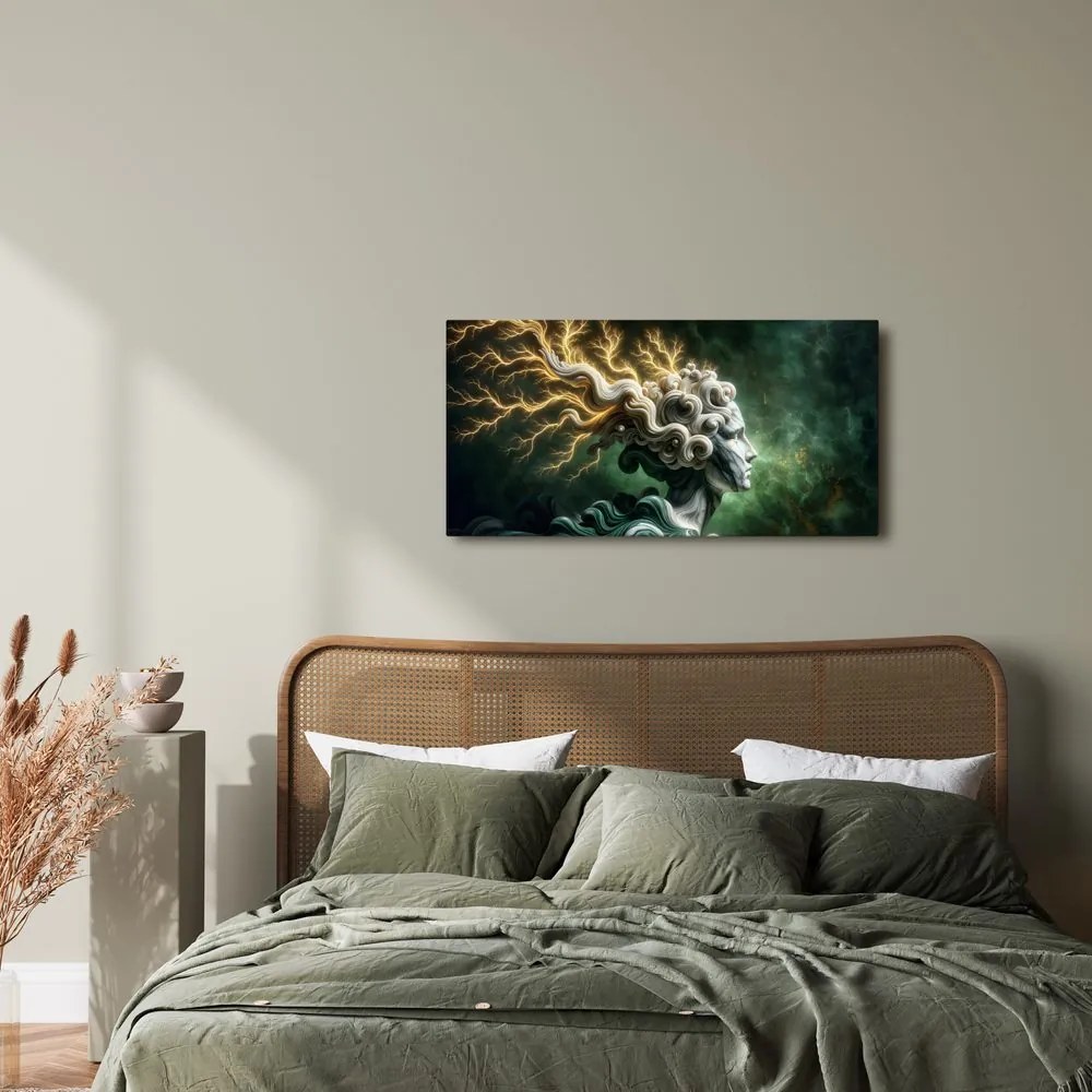 Quadro su tela – Donna mistica con fulmini nei capelli