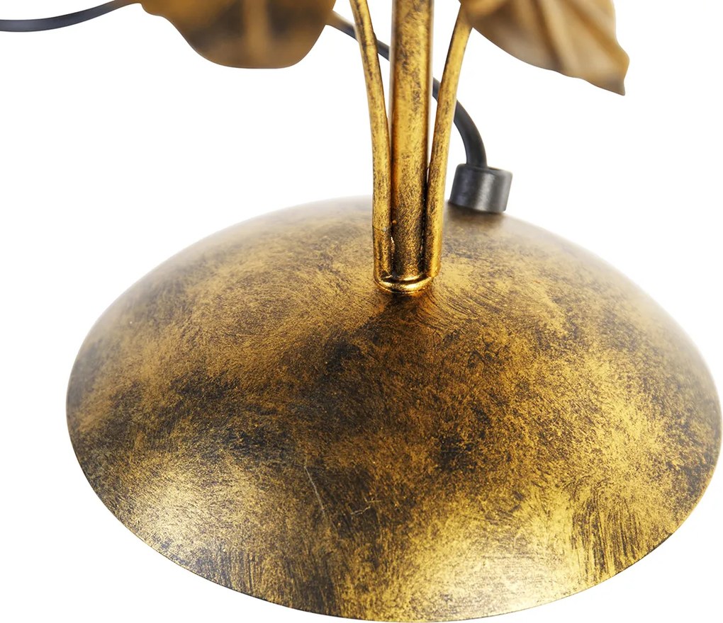 Lampada da tavolo vintage oro antico 40 cm senza paralume - Linden