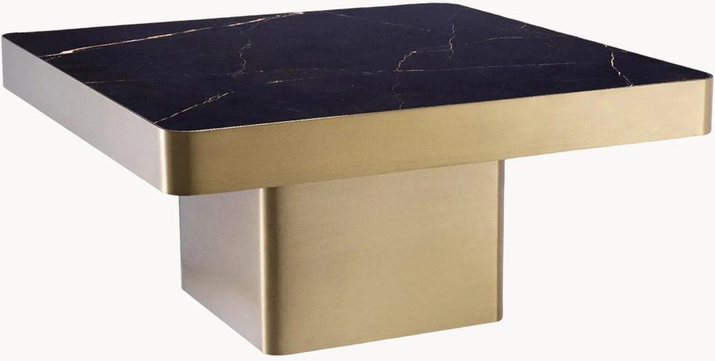 Tavolino da caffè Luxus con piano effetto marmo