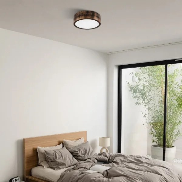 Brilagi - Plafoniera LED CARVALHO SMOKEY LED/20W/230V rovere Ø 27,5 cm