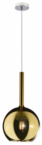 Sosp. cromo 1 luce media oro 1155cr-sm-or