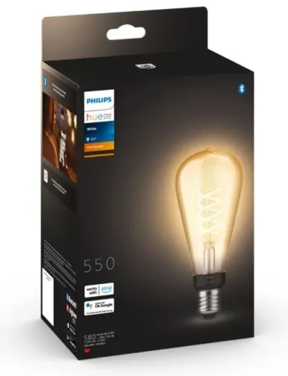 Lampadina LED dimmerabile Philips Hue WHITE FILAMENT ST72 E27/7W/230V 2100K