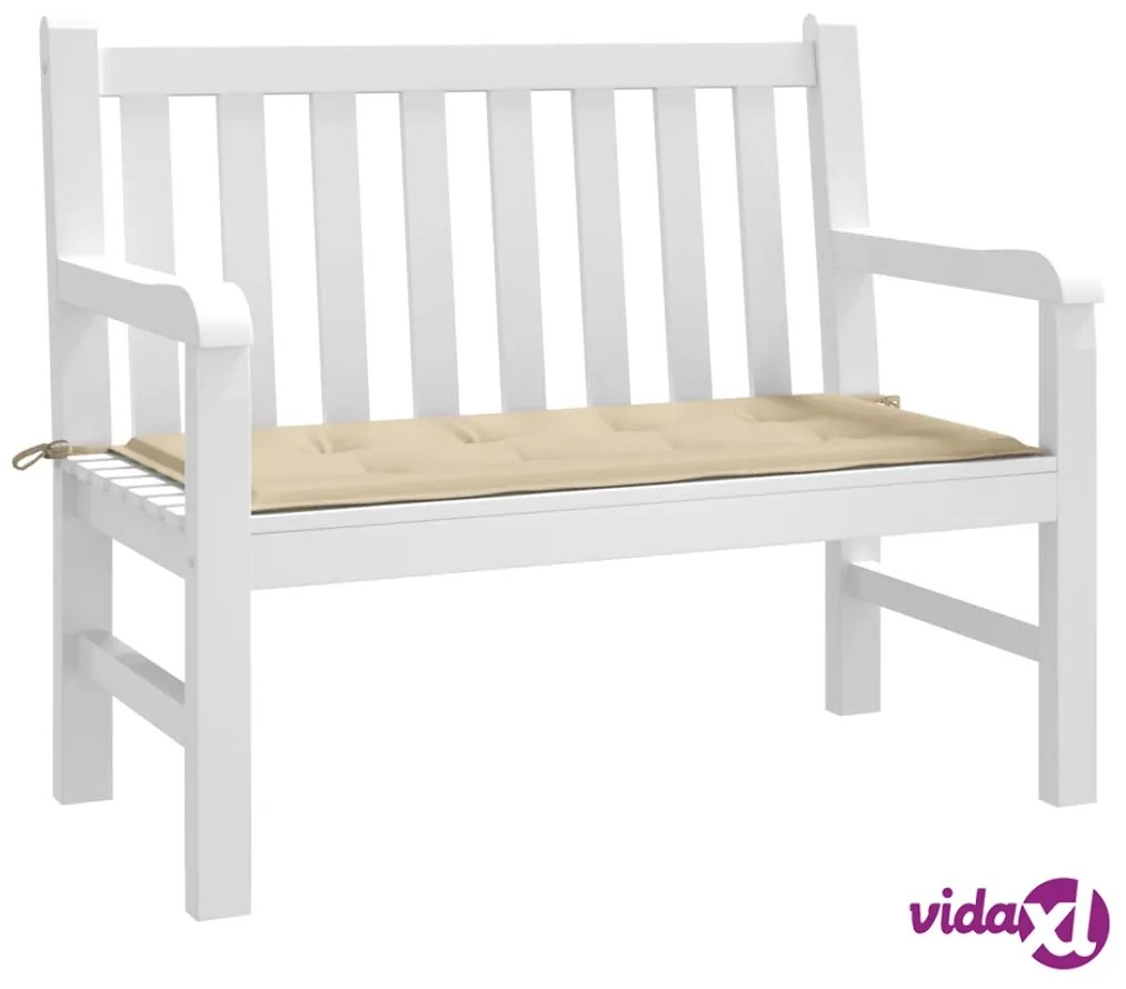 vidaXL Cuscino per Panca Beige 100x50x3 cm in Tessuto Oxford