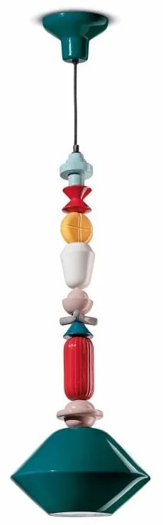 Lampada a Sospensione in Ceramica H 87 Lariat Collezione Decò  -