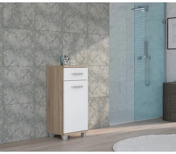 Mobile bagno VENOM bianco/rovere Sonoma