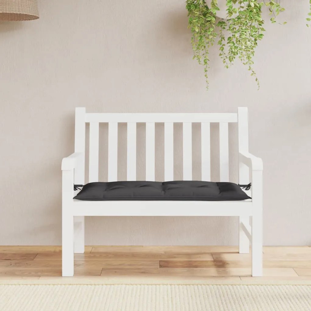 Cuscino Per Panca Nero 110x50x7 Cm İn Tessuto Oxford /
