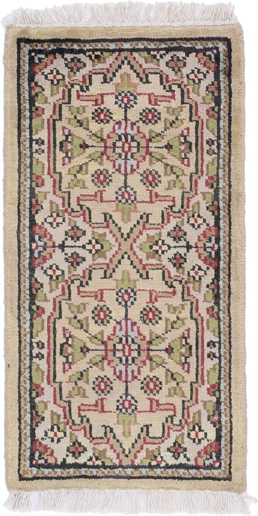 Agra Tappeto orientale 60 x 30 (Indian) Annodato A Mano