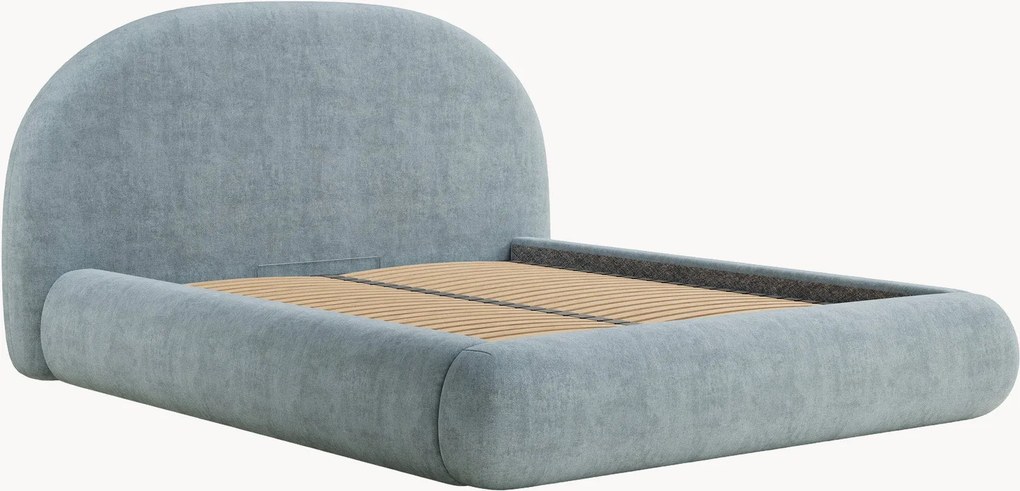 Letto imbottito fatto a mano con contenitore Maumere