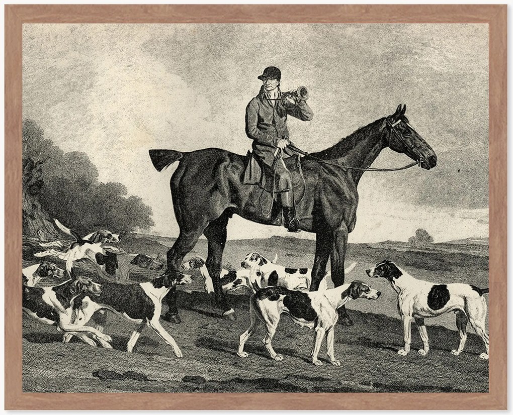 Stampa digitale incorniciata Vintage Riding, varie misure