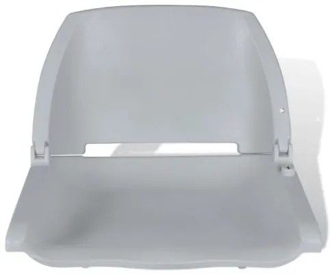 Sedile per Barca Pieghevole senza Cuscino Grigio 48x51x41 cm