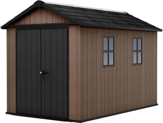 Casetta Da Giardino In Resina Newton Plus 7511/1175 Effetto Legno Keter