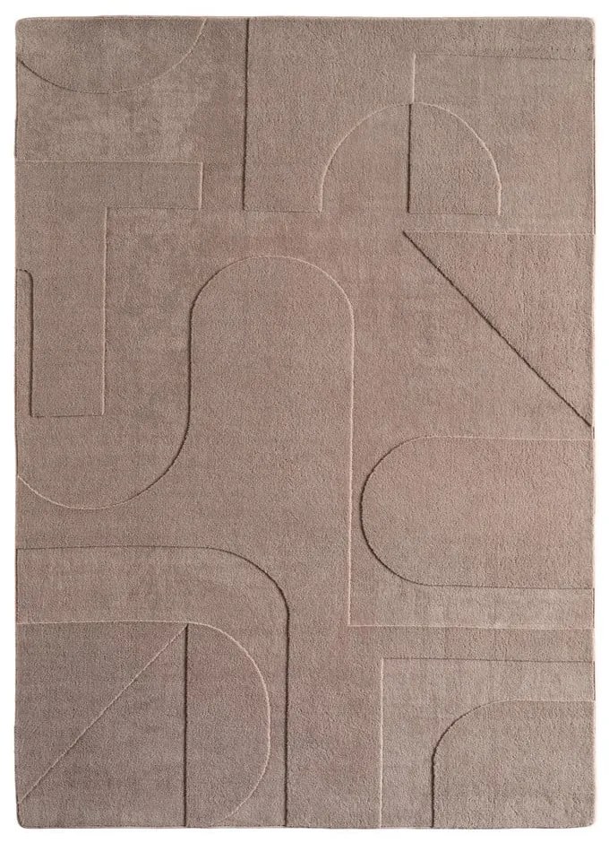 Tappeto marrone chiaro lavabile 200x290 cm Pompei 1614 – Ayyildiz Carpets