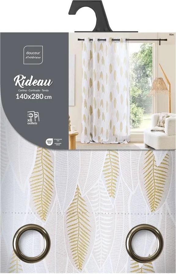 Tenda beige/dorata 140x280 cm Kim – douceur d'intérieur
