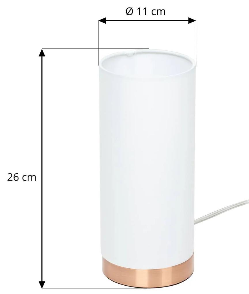 Lindby Ronja - lampada da tavolo con base color rame