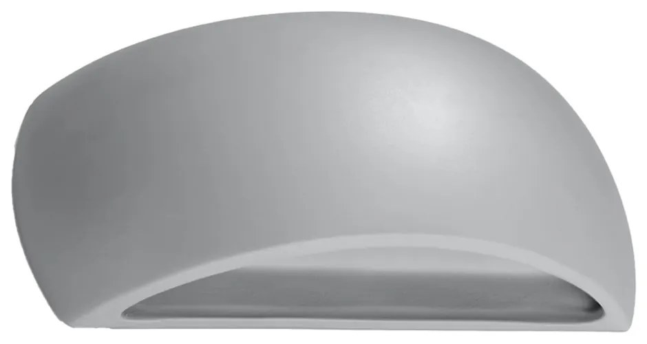 Lampada da parete in ceramica grigia Palermo - Sollux