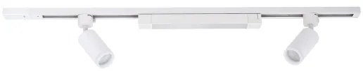 Faretto LED per sistema a binario TRACER 2xGU10/10W/230V + LED/20W 1 m bianco