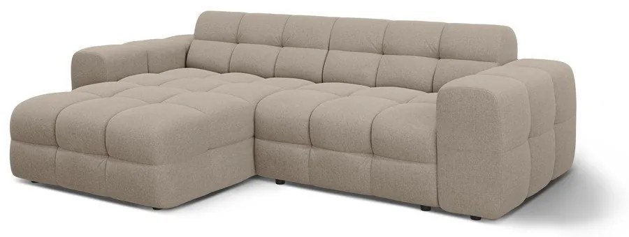 Divano angolare marrone (con penisola a sinistra/con chaise lounge) Kendal – Micadoni