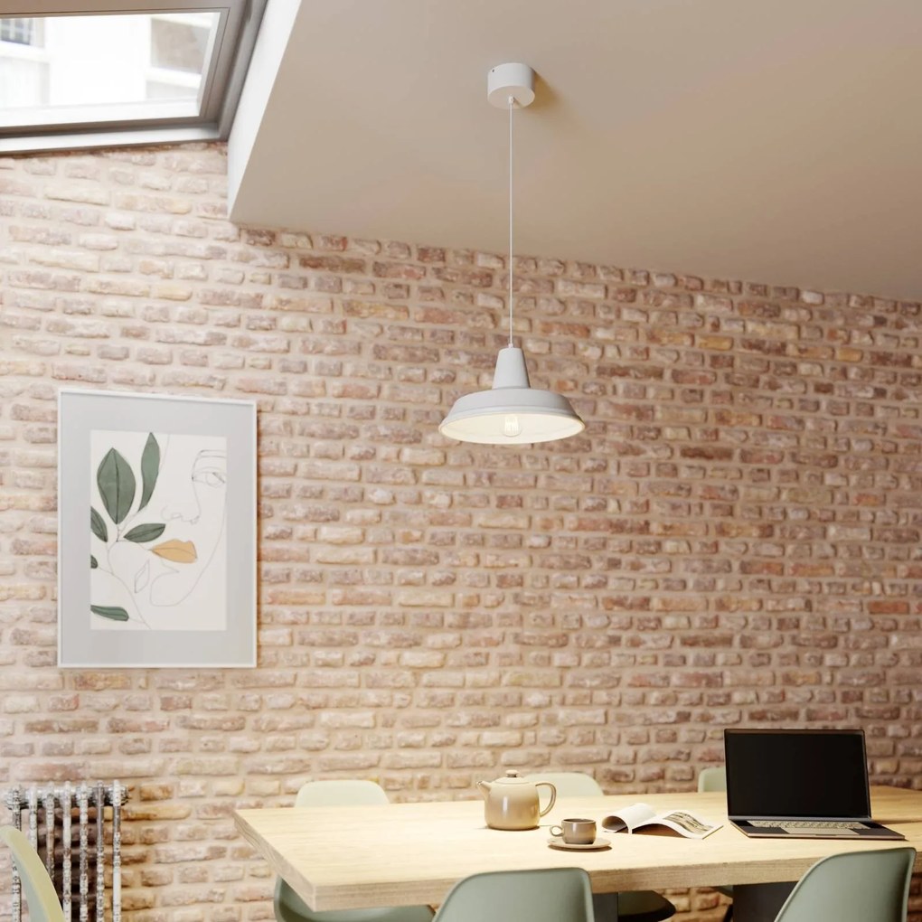 Luminex Lampada a sospensione Class, bianco/bianco