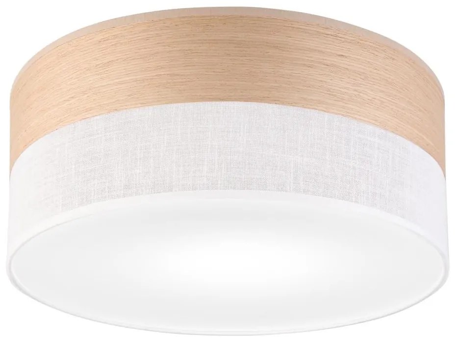 Plafoniera SIRJA WOOD 1xE27/15W/230V diametro 35 cm bianco/quercia