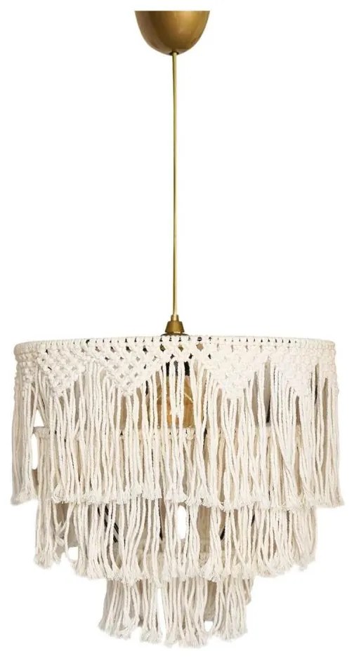 Lampada a sospensione su cavo RIMINI 1xE27/40W/230V crema