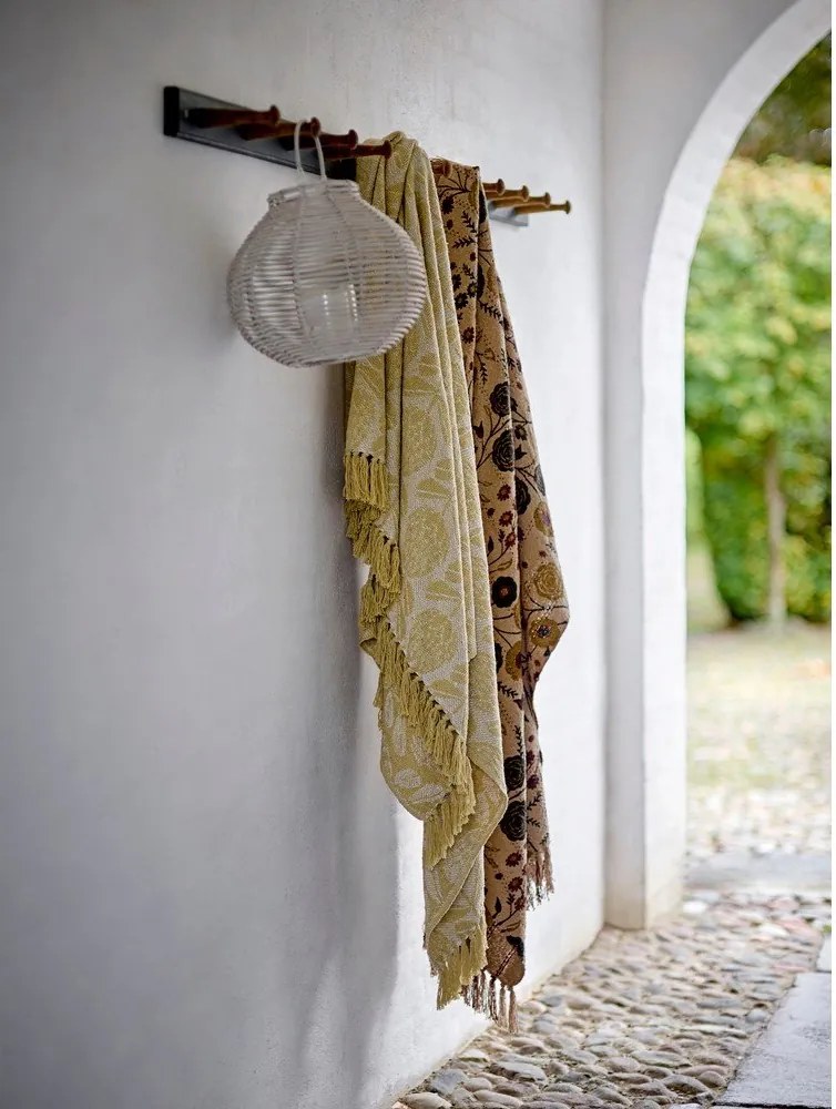 Coperta gialla in misto cotone 130x155 cm Pratello – Bloomingville