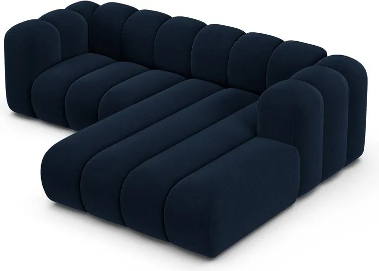 Divano angolare blu scuro ad angolo destro Lupine - Micadoni Home