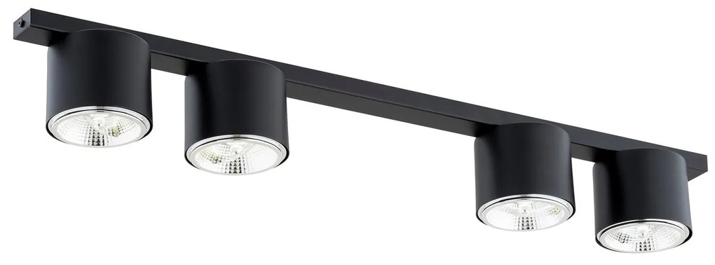 Lampadario da Soffitto in Acciaio AR111 NANO 4 Nero/Bianco 4xAR111