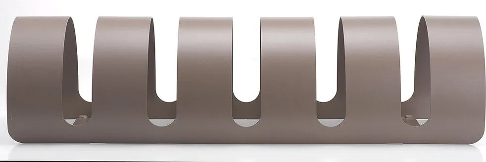 Rastelliera Portabici 5 Posti in Ferro 90x30x23 cm Belfer Bike Rack 42/PB Tortora...