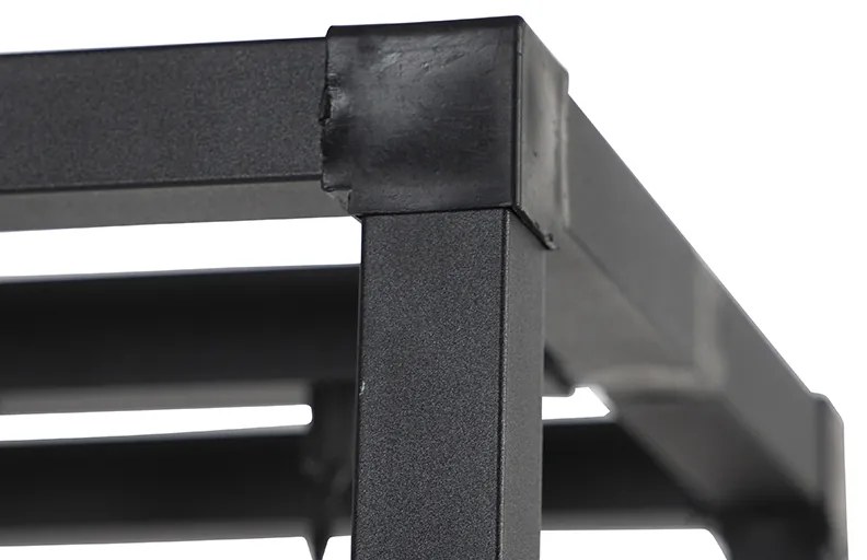 Lampada da terra industriale nera 3 luci - Big Cage