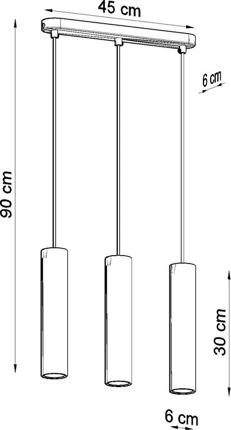 Lampadario grigio in calcestruzzo Fadre – Sollux
