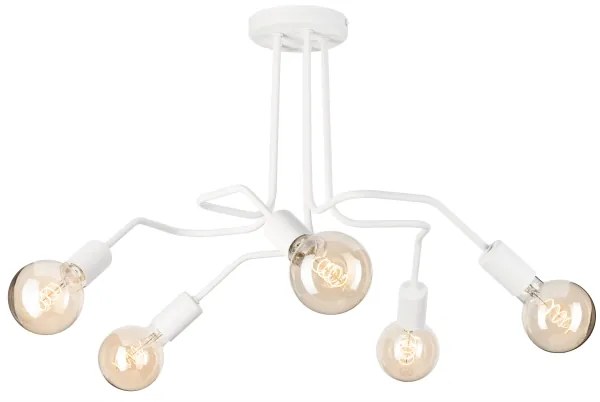 Lampadario a plafone MATYLDA 5xE27/60W/230V bianco