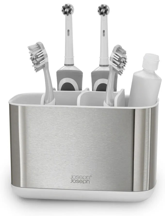 Porta spazzolino in acciaio inox EasyStore - Joseph Joseph