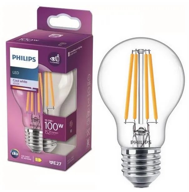 Lampadina LED Philips E27/10,5W/230V 4000K