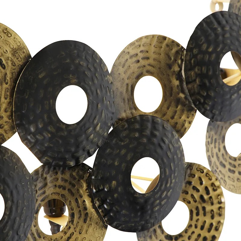 Applique da parete Art Déco orientale oro antico 3 luci - Balla