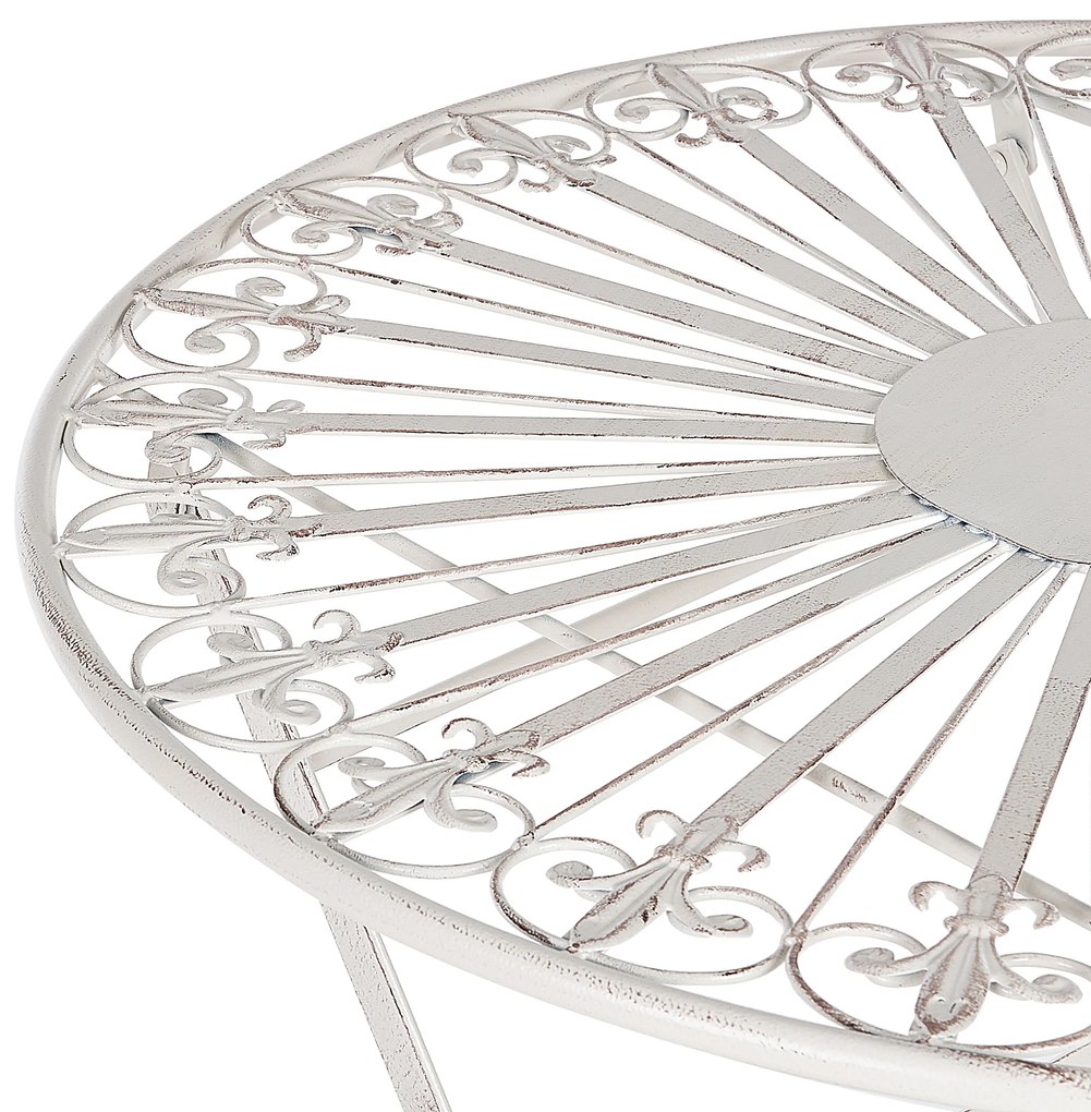 Set da balcone 2 posti metallo bianco SCAFA Beliani