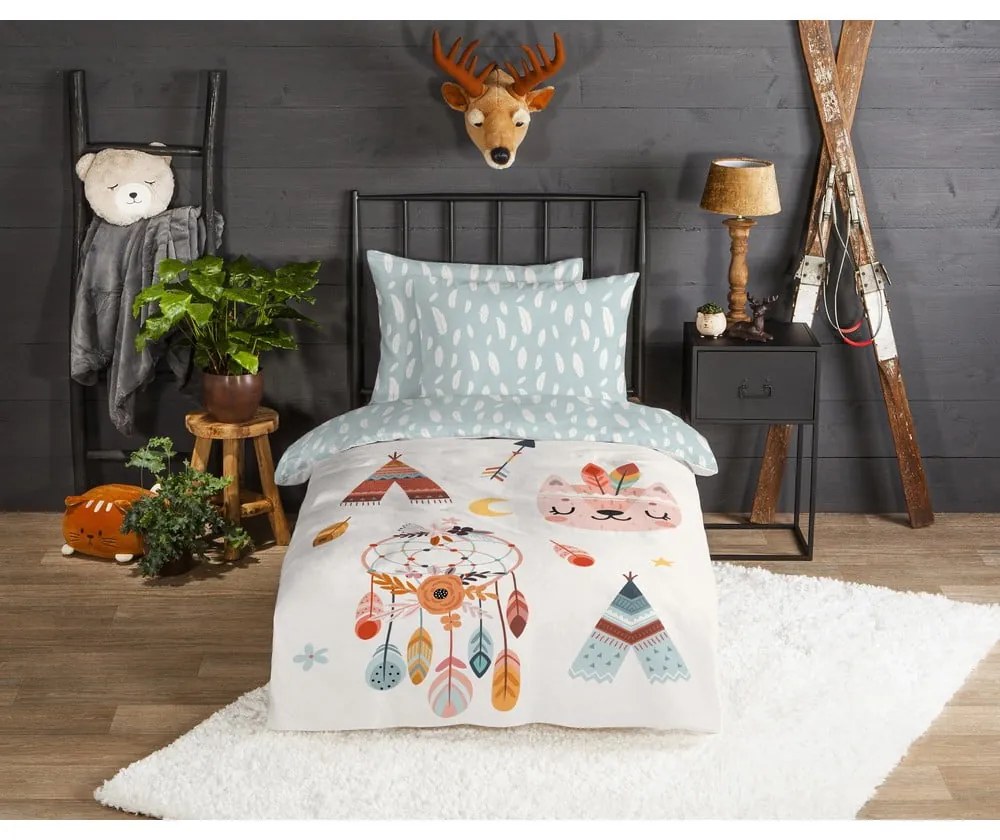 Biancheria da letto per bambini in flanella per letto singolo 140x200 cm Dreamy – Good Morning
