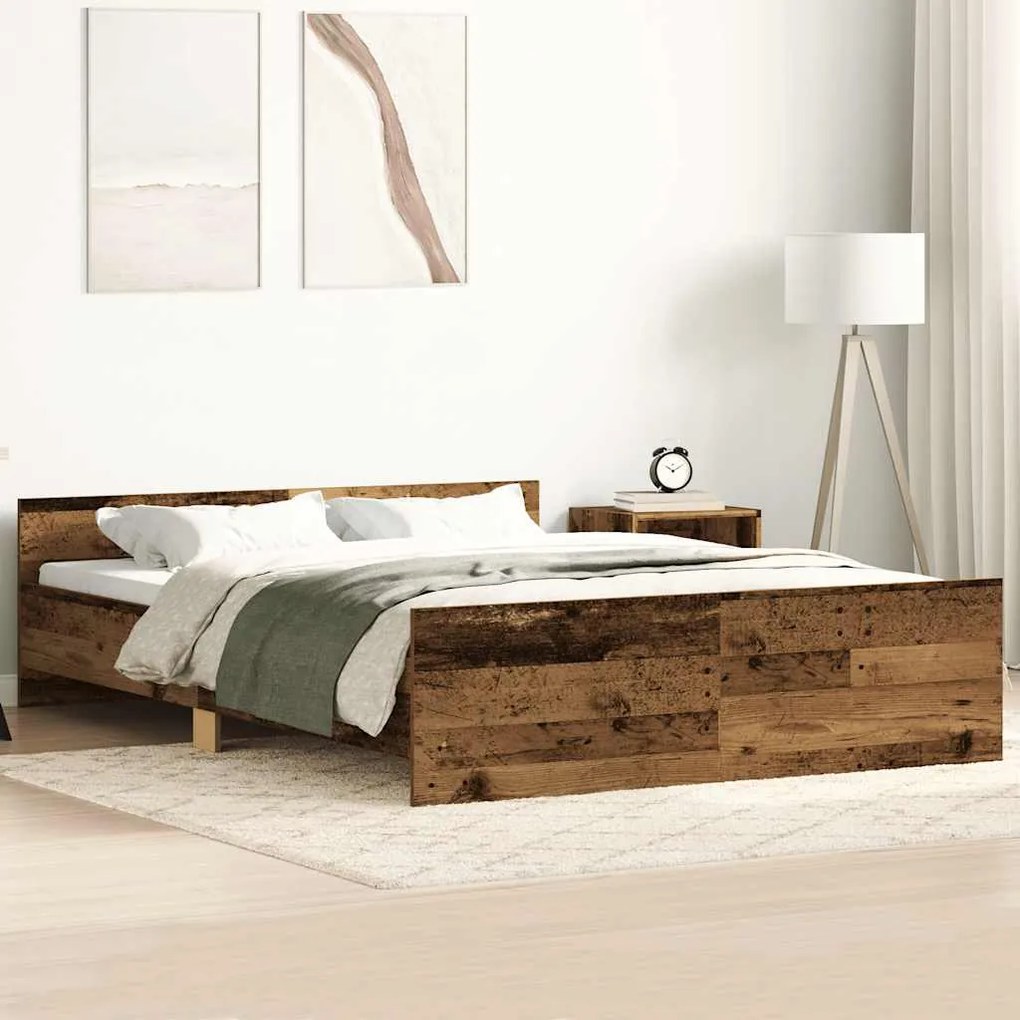 Giroletto Senza Materasso Legno Antico 120x200cm İn Truciolato /