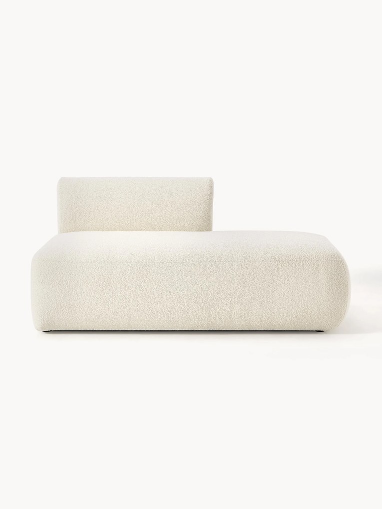 Chaise longue componibile in teddy Sofia