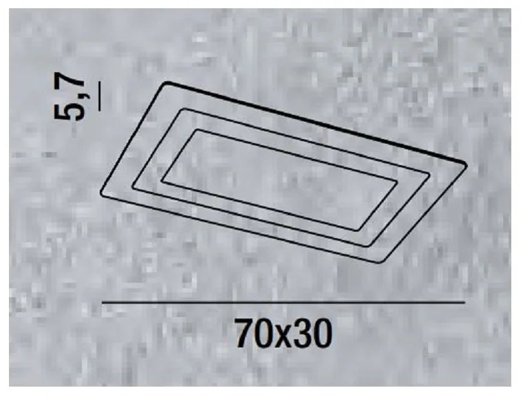 Plafoniera in metallo e plexiglass