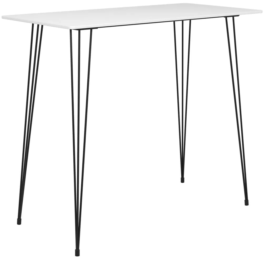 Tavolo Da Bar Bianco 120x60x105 Cm /