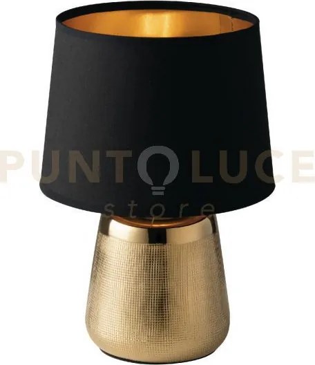 Lumetto ecstasy in ceramica oro 1 luce attacco e14 diametro 17cm  a...