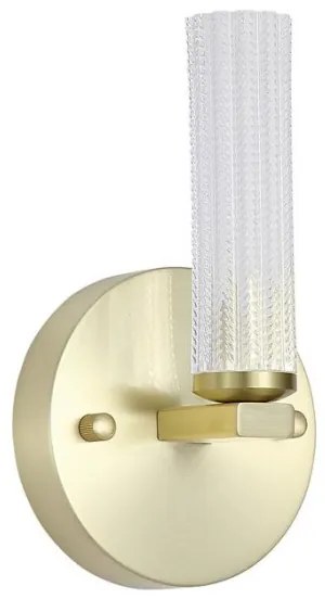 Searchlight 10371SB - Applique da parete per bagno LED dimmerabile ABERDEEN LED/7W/230V IP44 ottone