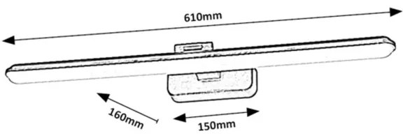 Rabalux 71147 - Lampada LED da quadro NABIL LED/15W/230V 4000K nero