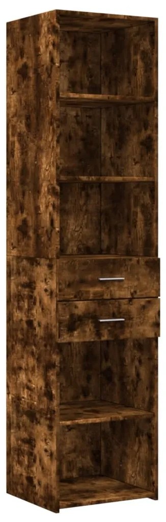 Credenza rovere fumo 45x42,5x185 cm in legno multistrato